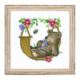 Bild Teddy in der Hängematte