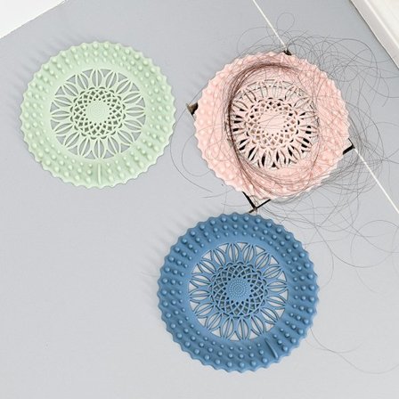 3 stk. silikone gulvafløbsdæksel vask si filter afløbsfilter