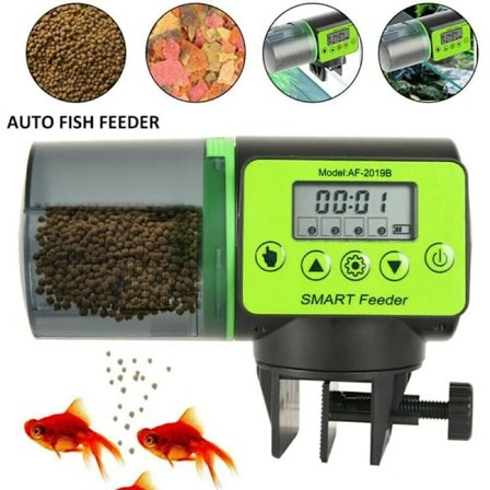 200ml Akvarium Automatisk Matare LCD Digital Smart Timing Fiskmatare Akvarium Timer Dispenser