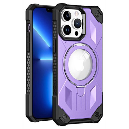 För Iphone 13 Pro Phone case Stötsäkert Kickstand Case Anti-drop Pc+tpu Mobiltelefon Magnetisk Cover