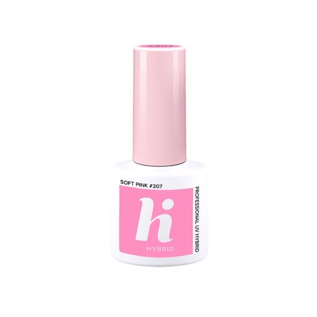 HI HYBRID Unicorn Smalto Semipermanente #207 Soft Pink 5ml - Smalto Effetto Gel