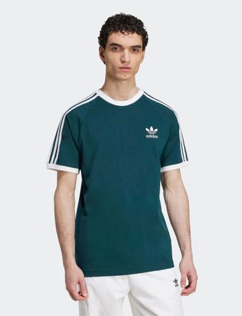 adidas Originals 3-Stripes Tee - Green - S