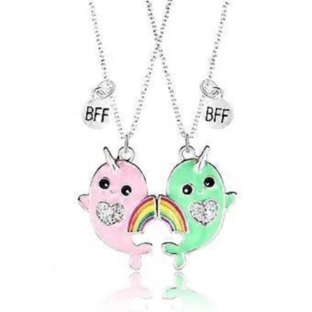 pugest 2-sæt Bedste Veninde Halskæde BFF Sød Charm Hjerteformet Koala Venskab Halskæder, Venskabssmykker til Kvinder Piger