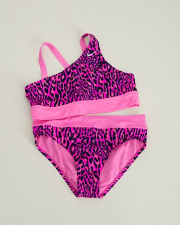 Nike NIKE WILD Asymmetrical Top & Bikini Set Roze Badmode/badjassen Meisjes - Kids Brand Store