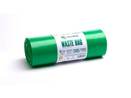 GREENPOLLY Plastsäck Grön PE 240L 45my grön 10/rl - Lyreco - Städ och hygien - Påsar och säckar - Plastsäckar