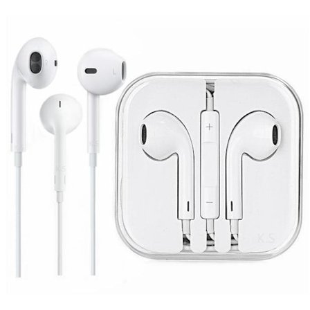 iPhone-headset med volymkontroll, 3,5 mm, bra kvalitet