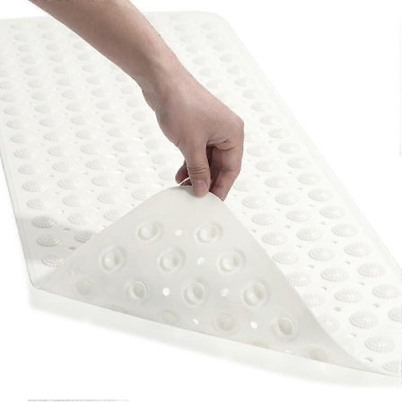 Hjemme Anti-Slip Brusebund Bademåtte Badeværelsesmåtte Sugekop Massagepunkt