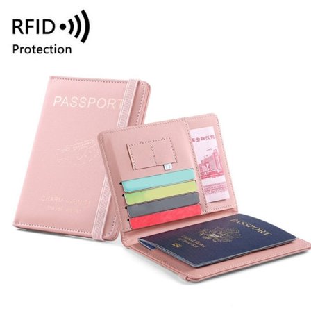 RFID Passport Cove Passport Protector PINK