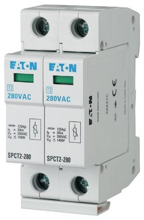 Eaton Overspenningsvern 2-polet 385VAC 2x20kA SPCT2-385/2
