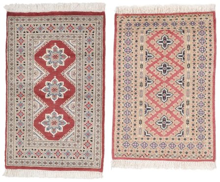 Oriental Pakistan Bokhara 2Ply Rug 64X104 Brown/Dark Grey Wool, Pakistan