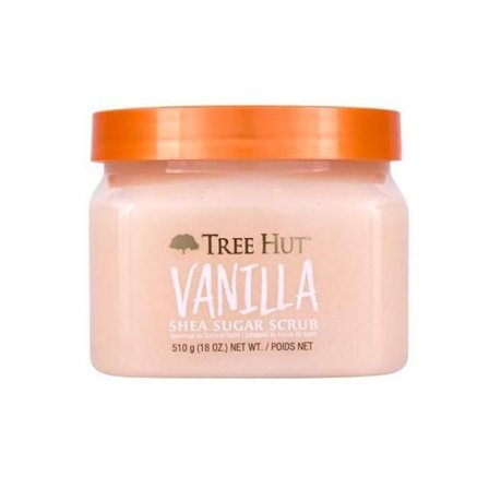 Kroppsskrubb - TREE HUT - Vanilj - 510g - Vegansk - Utan parabener - Fuktgivande