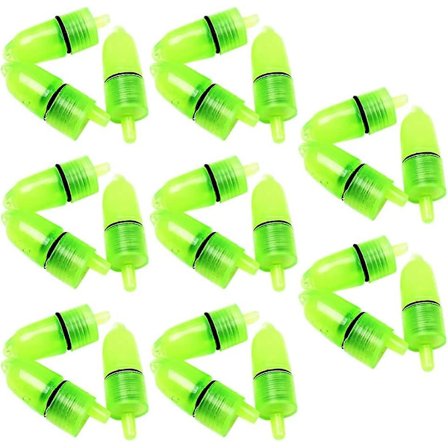 LED Nattfiske Alarm Lamper For Fiske Med Doble Ringeklokker Fiskeindikator Fiskeagn Alarm Bærbart Fisketilbehør 25 stk