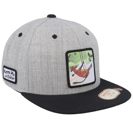 Mamma Mu & Kråkan - Grijs snapback Cap - Kids Gungar Grey/Black Snapback @ Hatstore