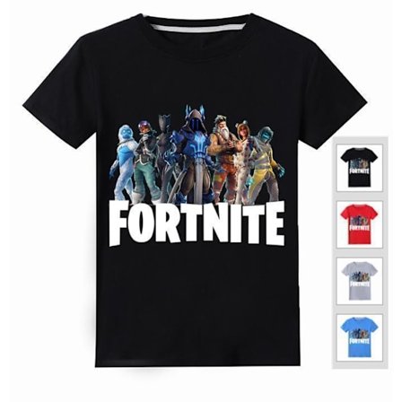 T Shirt med Fortnite Tryck 4st Fäger Storlekar 150 för Barn