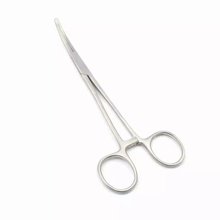 Professionelle buede hæmostater fisketang af rustfrit stål, der bruges som smykketang, fluefisketang og krogløsnertang