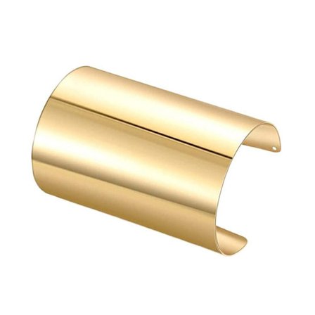 Åben Armlæn Armbånd Manchet Armring B-GULD B-GULD