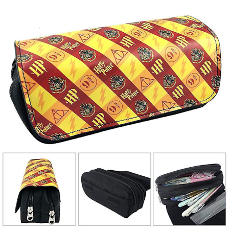 Harry Potter Børne Dobbelt Penalhus Stor Kapacitet