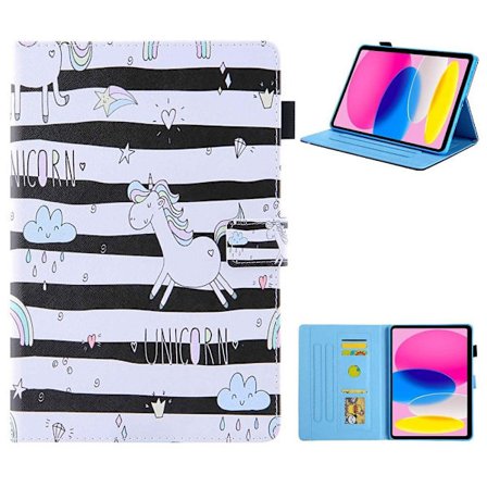 Til iPad 10.9 (2022) Tabletetui Cover Foldbart stativ - Hest