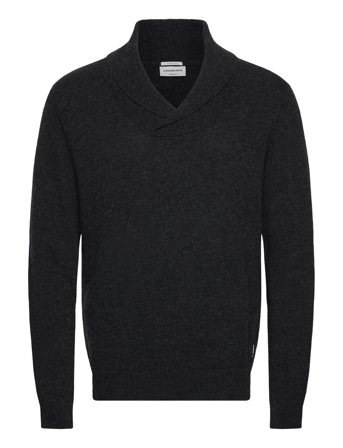Lindbergh | Lambswool L/S Shawl Collar Knit | L