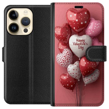 Kompatibelt Lommeboketui til Apple Apple iPhone 15 Pro Valentinsballonger