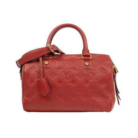 Louis Vuitton Vintage Pre-owned Tas Speedy Empreinte 25 , Rood , Dames , Maat: ONE Size Vintage Tassen