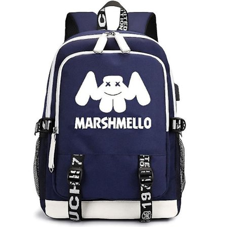 marshmello backpack USB rechargeable backpack large capacity student school bag