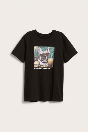 T-shirt med tryck | Svart | Barn | Kappahl