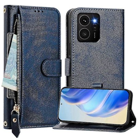 Etui Kompatibelt med Nokia HMD Skyline 5G Beskyttelse Glidelås Magnetisk Lukking Lær Lommebokdeksel Kompatibelt med Nokia HMD Skyline 5G Etui