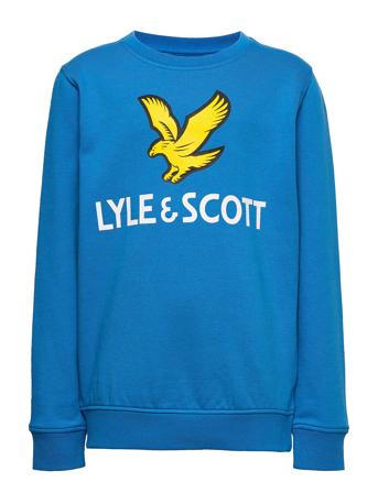 Lyle Eagle Logo Lb Crew Sweat Sweatshirt Trøje Blå Lyle & Scott Junior
