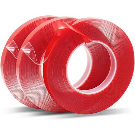 Dobbeltklæbende tape, klar og stærk aftagelig akrylklæber -