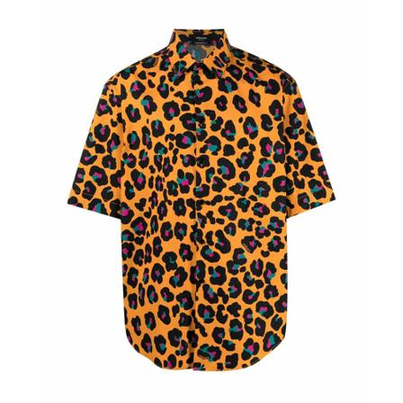Versace, Informal Shirt Pomarańczowy, Mężczyzna, Rozmiar: XL