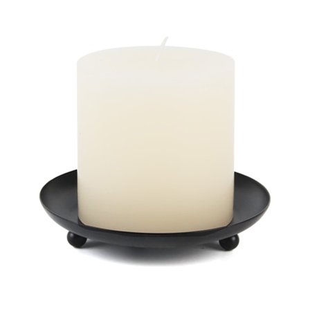 Nordic Style Smidesjärn Rund Ljusstake Ljusstake Skrivbordsdekoration