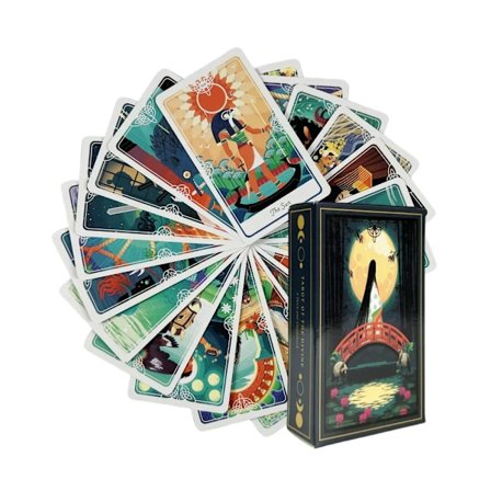 The Tarot Of The Divine -kortit, 78 kortin oraakkeli, englanninkielinen Visions Divination Edition Tarot -lautapeli
