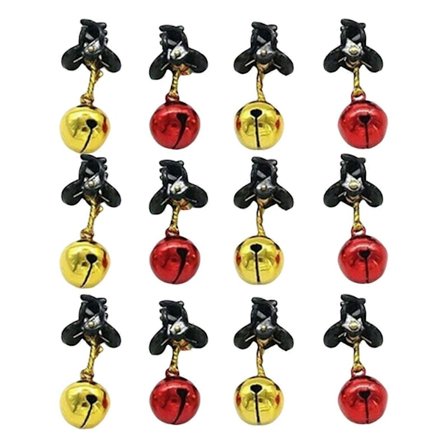 Skægpynt Jule Skæg Jingle Bell Klips Dekoration Plastik Ansigtsbehåring Kugle Klips til Julefrokost Dekoration