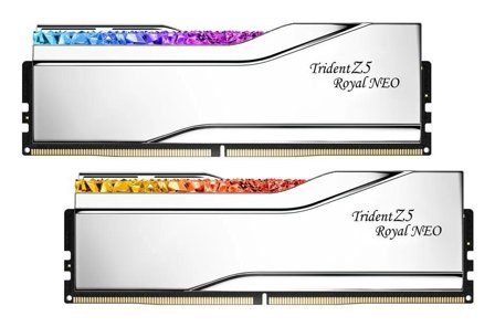 G.SKILL Trident Z5 ROYAL NEO Silver 8400Mhz DDR5 48GB RGB 2x24gb, AMD EXPO, 40-52-52-134, 1.4v