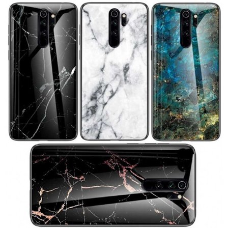 Redmi Note 8 Pro Marble Shell 9H Glass Back Glassback V2