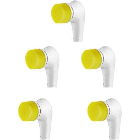 5 st Svamphuvudborstar, Ersättningshuvud för Power Scrubber Mop (Exkluderar rengöringsborste)