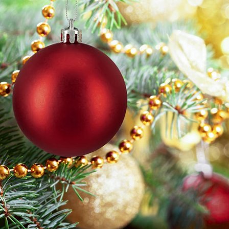 Sæt med juletræskugler, 100 stk., mat/blank/glitter