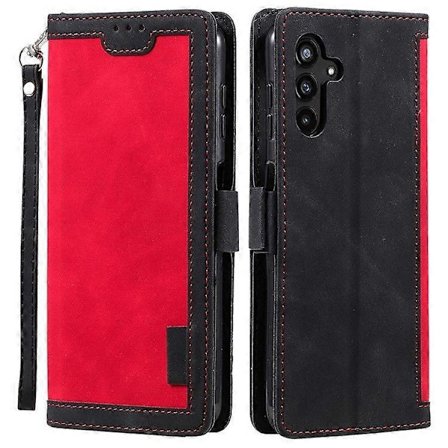 til Samsung Galaxy A36 5G Wallet Case Stand Læder Telefon Cover - Perfet Rød