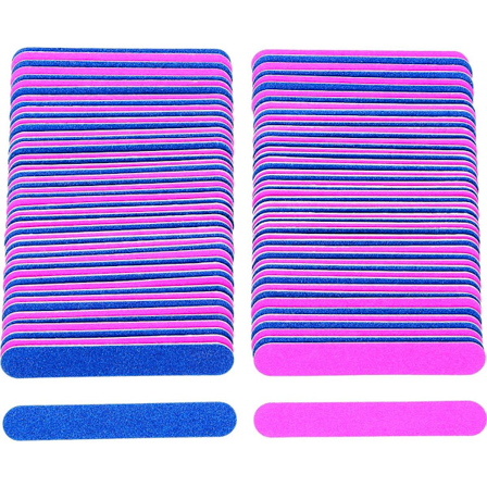 Neglefiler 100 Stykker Profesjonelt Neglefilsett, Dobbeltsidig Engangs Neglefil Neglefiler Engangs For Gelnegler