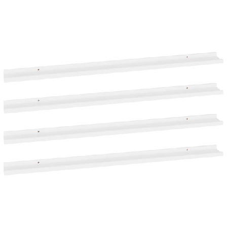 Vidaxl Vägghyllor 4 St Vit 115x9x3 Cm Vit