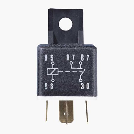 Enkelrelä med dubbla utgångar slutande 30 A