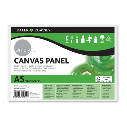 Daler-Rowney Canvas board Baumwolle A5