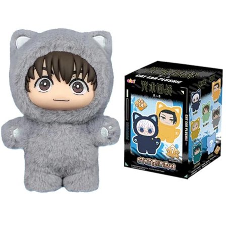 Med eske; tredje variant overraskelse anime plysjfigurserie med katteører, 2025 samleobjekt romdekor gave til barn
