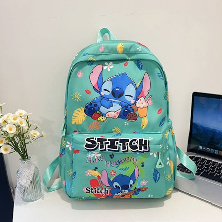 Ny tecknad anime Stitch ryggsäck med stor kapacitet och högt värde