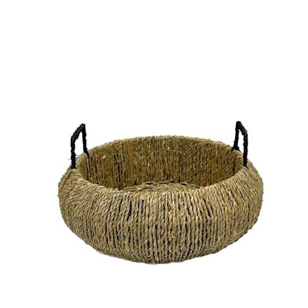 Søgræskurv 38x38x18cm – Naturlig, rustik-boheme accent