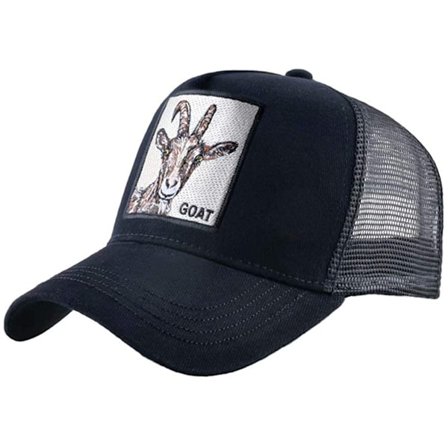 Unisex Animal Mesh Trucker Hat Snapback Broderad Patch Ba