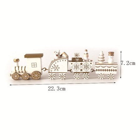 Julekalender Juletræstog Miniature Tog Dekorationer Mini Tog Skab Bord Dekorationer-WH225-W