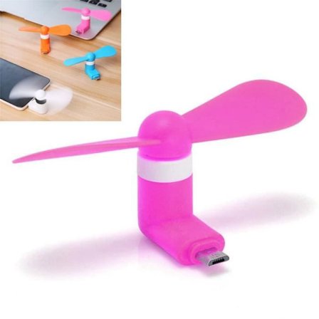 Mini Fläkt - YIOU - Bärbar - Rosa - Micro USB - Ultra-tyst