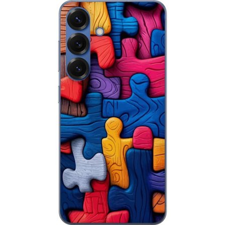 Yhteensopiva Puhelinkuori Samsung Samsung Galaxy S25+ Leikkisä kuvitus Stitchin kanssa vaaleanpunaisissa omenoissa pehmeässä pastellidesignissa, jo